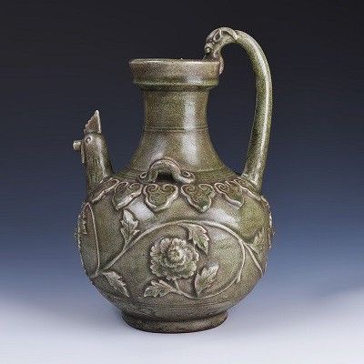 龙泉窑龙柄凤首执壶