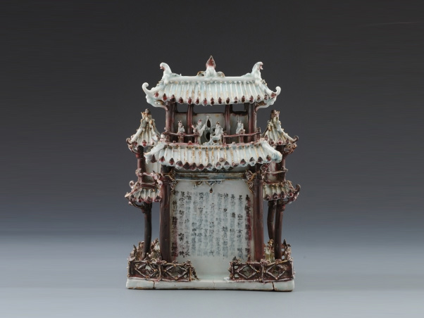 元青花釉里红楼阁式谷仓