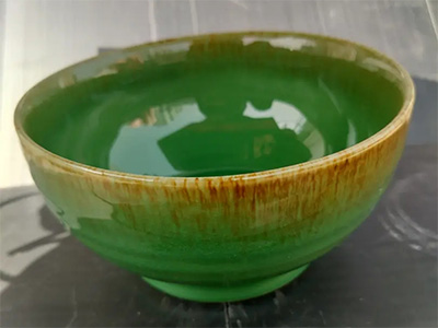 磁州窑邯郸瓷器|帝王绿釉碗