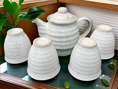 邯郸磁州窑陶瓷|白粉影茶具