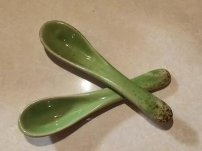 磁州窑邯郸瓷器|帝王绿釉勺子
